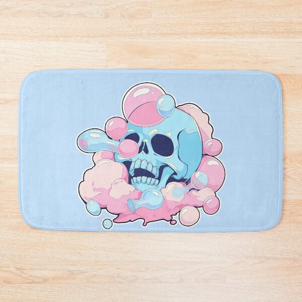 Item preview, Lollipop Skull Colorful Bubblegum Pink and Blue Sweets Juicy Spooky Halloween designed and sold by BubbleBone.