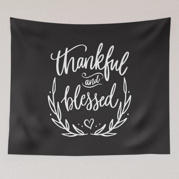 Item preview, Thankful and Blessed Christian Quote designed and sold by cidolopez.