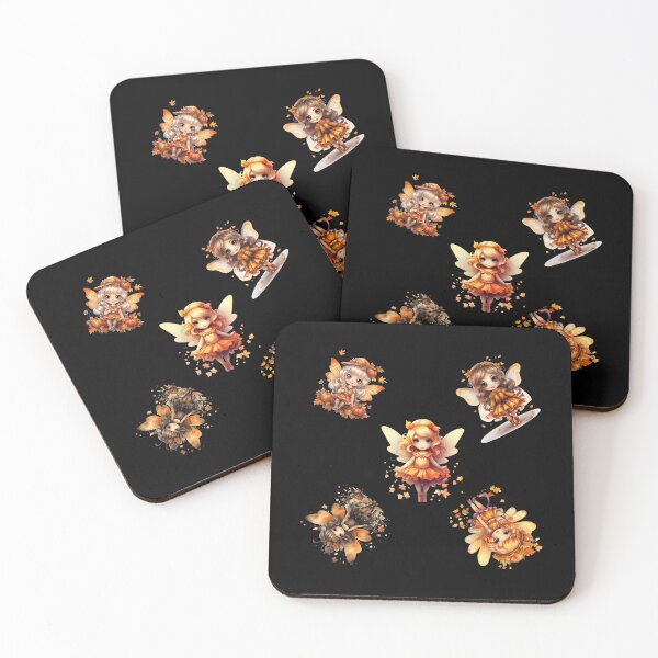 Item preview, colorful Autumn fairies designed and sold by EuropeanPrints.