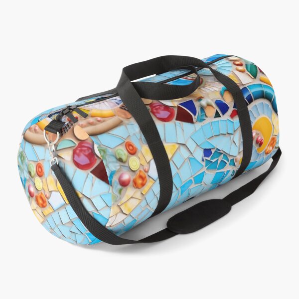 Item preview, Blue Barcelona trencadis mosaic art Barselona colorful mosaic Gaudi trencadis mosaic Barcelona Park Guell art designed and sold by LolioGifts.