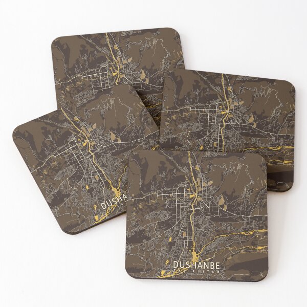 Item preview, Dushanbe City Map of Tajikistan - Pastel designed and sold by deMAP.