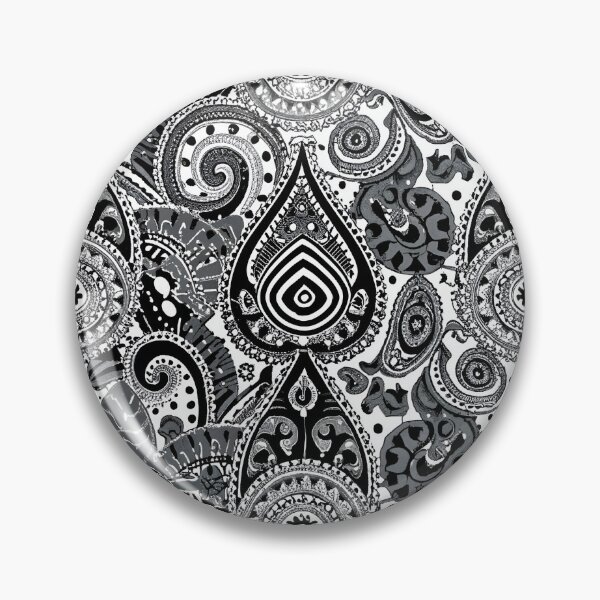 Item preview, Paisley Pattern - Black and White - No. 4 designed and sold by Witty-Whimsy.