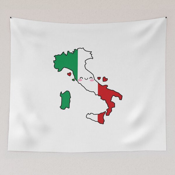 Item preview, Italy Flag Map Smile with Love designed and sold by pixelsparkzone.