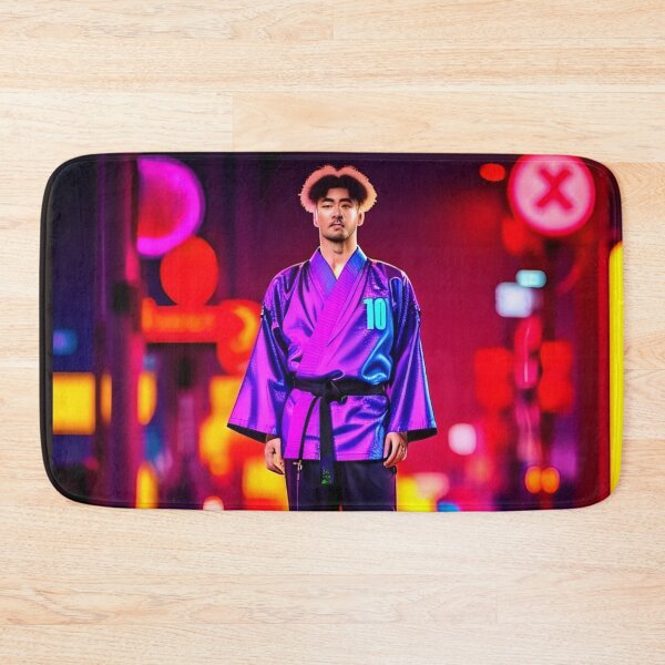 Item preview, Neon city karate guy designed and sold by WhappSirDuck.
