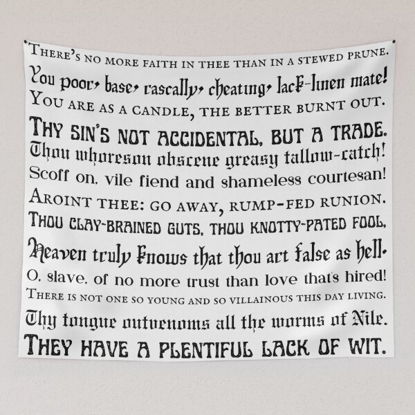 Item preview, Shakespeare Insults For All Occasions designed and sold by IdeaJones.