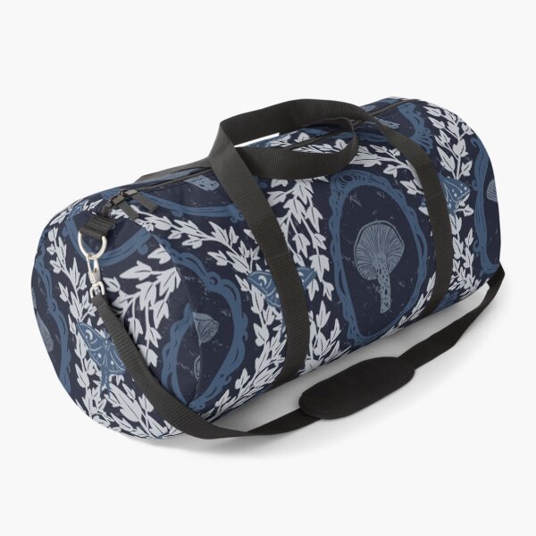 Item preview, Indigo Milk Cap Mushrooms and Antique Frames - Blue Monochrome designed and sold by ashandinkstudio.