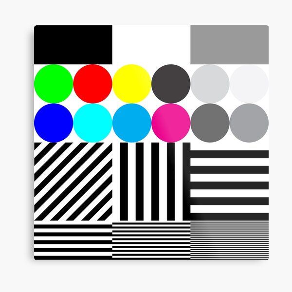 Redbubble Test Print - Wall Art Square Metal Print