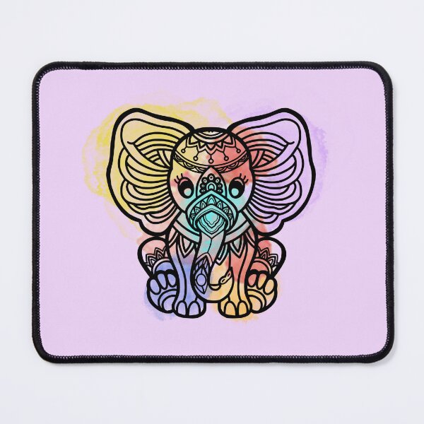 Item preview, a colorful elephant designed and sold by zzzozzo.