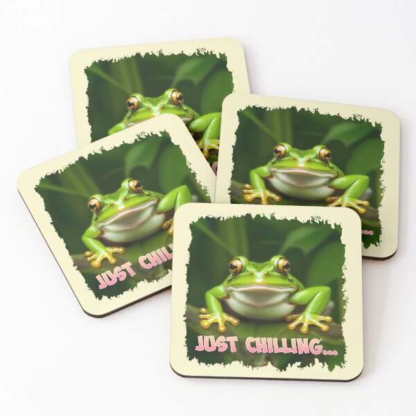 Item preview, FROGS, JUST CHILLING designed and sold by Berlat Correa.