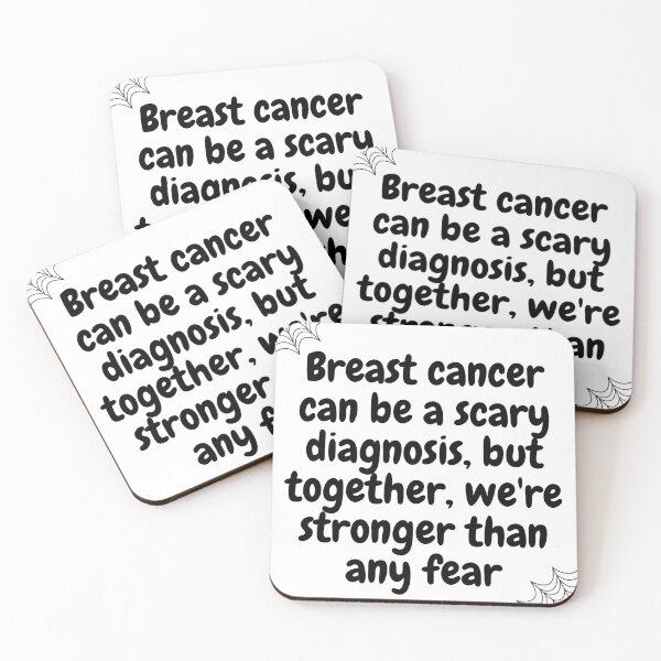 Item preview,  Halloween qoutes | Breast cancer can be a scary diagnosis, but together, we're stronger than any fear. designed and sold by ArtsyElegance4U ⭐⭐⭐⭐⭐.