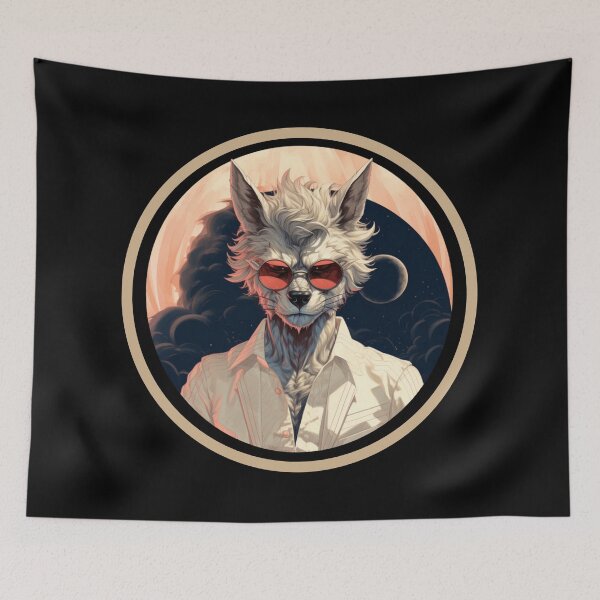Item preview, BUSINESS WOLF IN SUNGLASSES RETRO 5 designed and sold by justyna-s28.