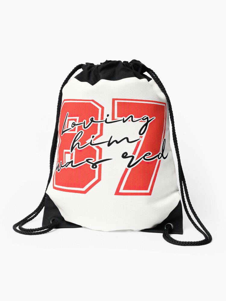 University of Kansas Cotton Drawstring Bag Backpacks Cool RED
