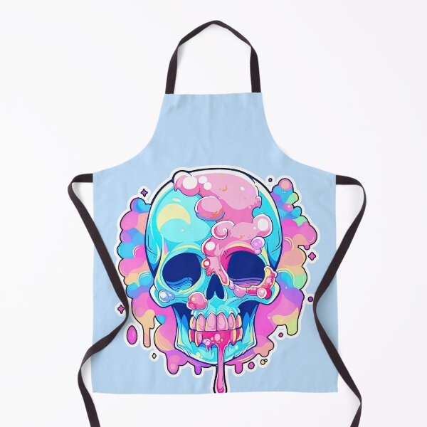 Item preview, Colorful Bubblegum Skull Lollipop Pink and Blue Sweets Juicy Spooky Halloween designed and sold by BubbleBone.