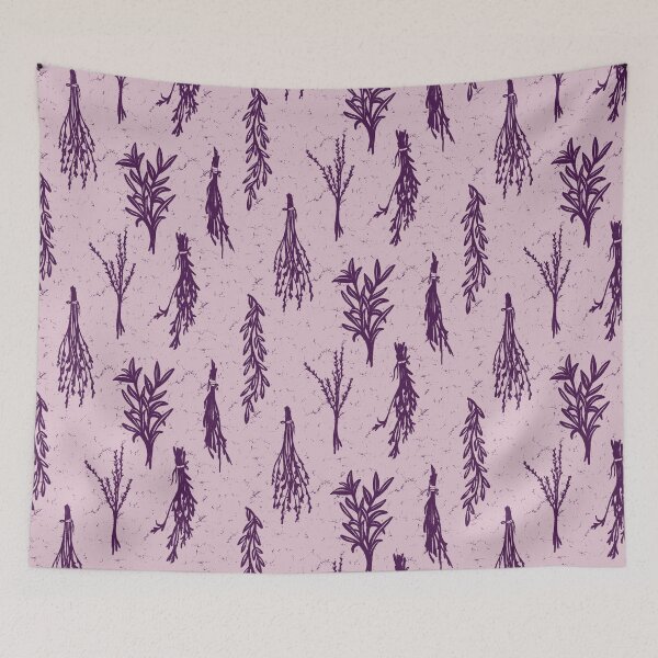 Item preview, Dried Herbs and Plants - Bright Purple designed and sold by ashandinkstudio.