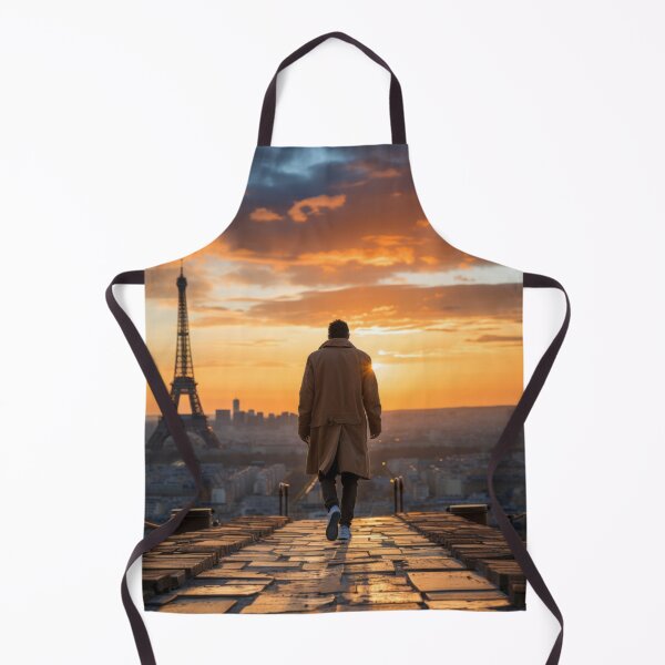 Item preview, Urban Horizon at Dusk: One Person Silhouetted Against Vibrant Sunset Skyline designed and sold by Domitian Tincaba.