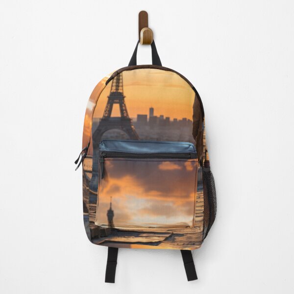 Item preview, Urban Horizon at Dusk: One Person Silhouetted Against Vibrant Sunset Skyline designed and sold by Domitian Tincaba.