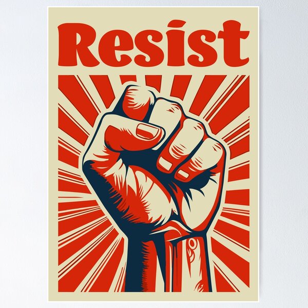 Item preview, Resist, Closed Fist Vintage ArtNº2P designed and sold by Bauani.