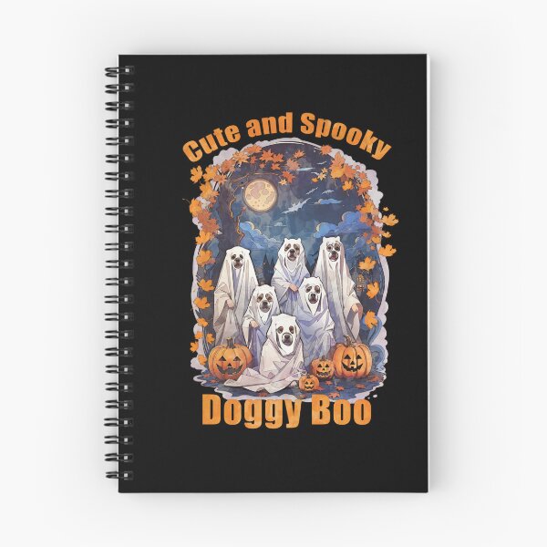 Item preview, Cute and spoky, doggy BOO! dog Halloween outfit, spooky, scary, cemetery, dog lovers designed and sold by Collagedream.