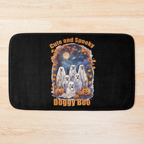 Item preview, Cute and spoky, doggy BOO! dog Halloween outfit, spooky, scary, cemetery, dog lovers designed and sold by Collagedream.