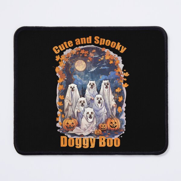 Item preview, Cute and spoky, doggy BOO! dog Halloween outfit, spooky, scary, cemetery, dog lovers designed and sold by Collagedream.