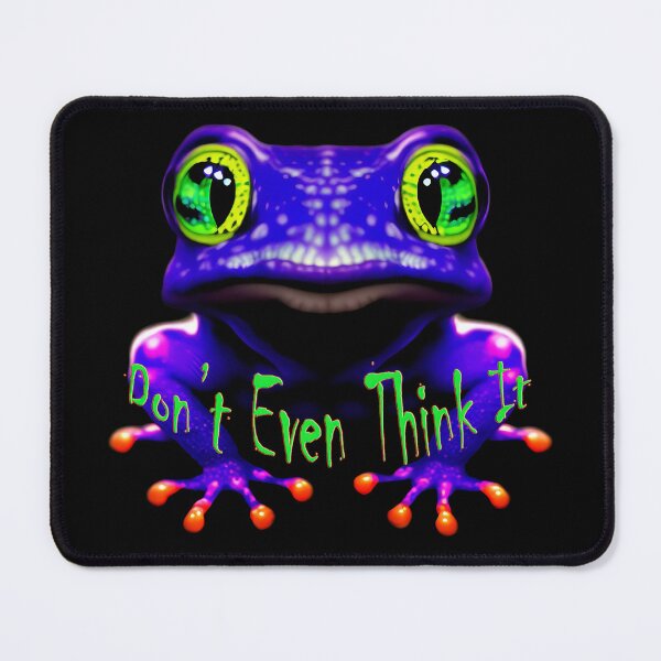 Item preview, Halloween Enchanted, WitchToad. "Don't even think it"; Witch Frog designed and sold by leyfinder.