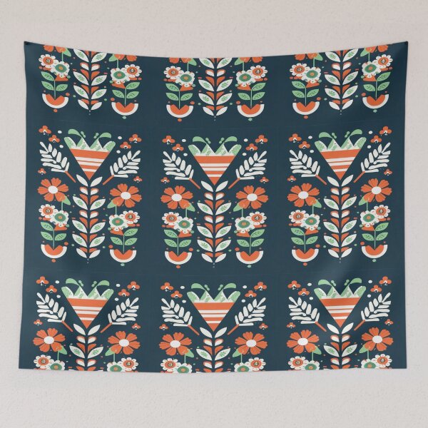 Item preview, Scandinavian Folk Pattern designed and sold by UrbanGraphixs.