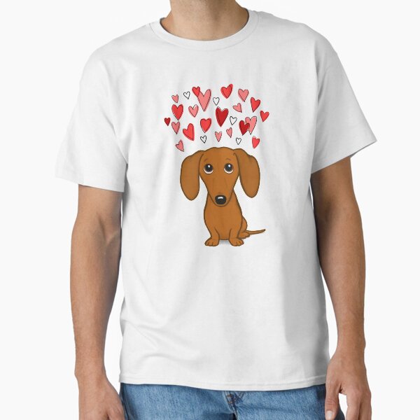 Item preview, Cute Dachshund with Hearts designed and sold by Jenn Inashvili.