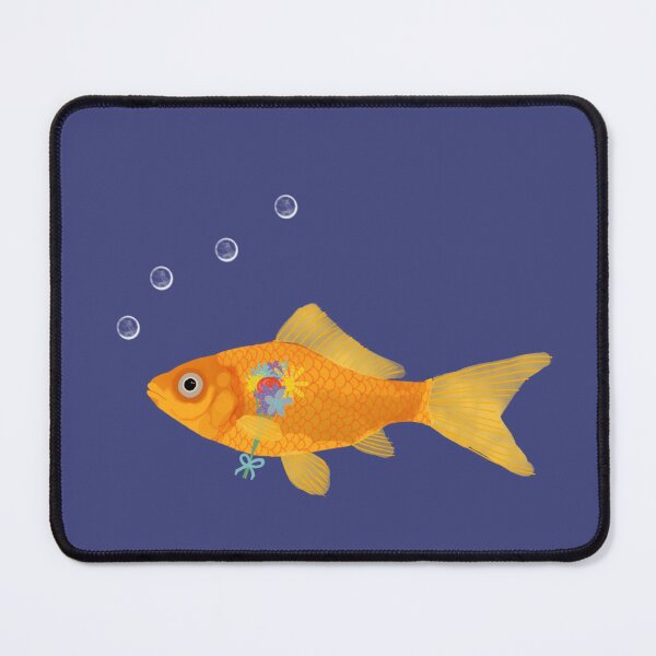 Item preview, Goldfish with Flowers designed and sold by Amy Hadden.