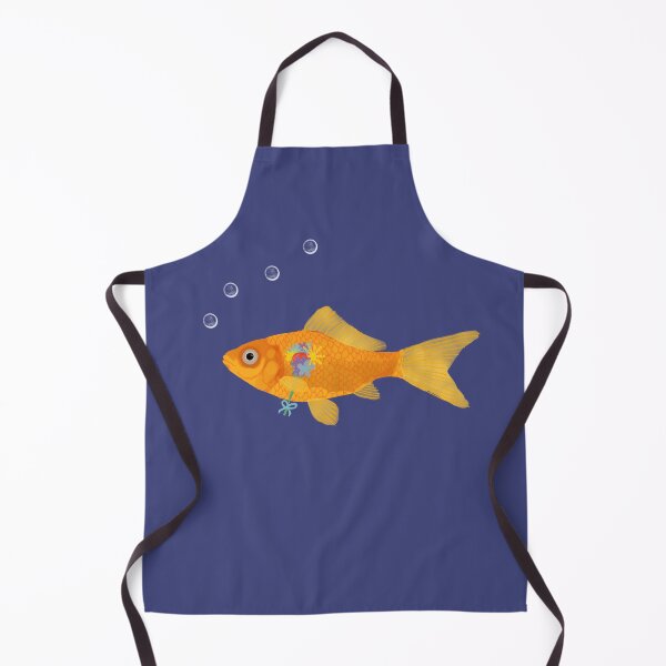 Item preview, Goldfish with Flowers designed and sold by Amy Hadden.