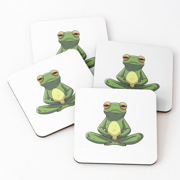 Item preview, Frog meditating designed and sold by PawelNature.