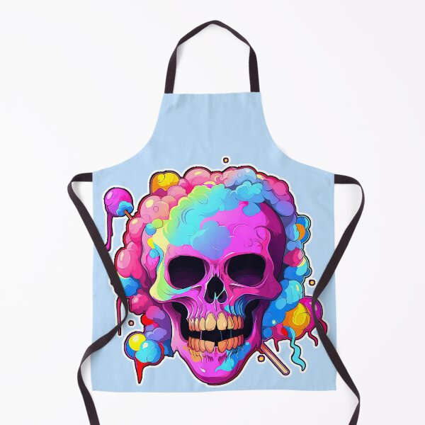 Item preview, Colorful Bubblegum Skull Lollipop Pink and Blue Sweets Juicy Spooky Halloween designed and sold by BubbleBone.