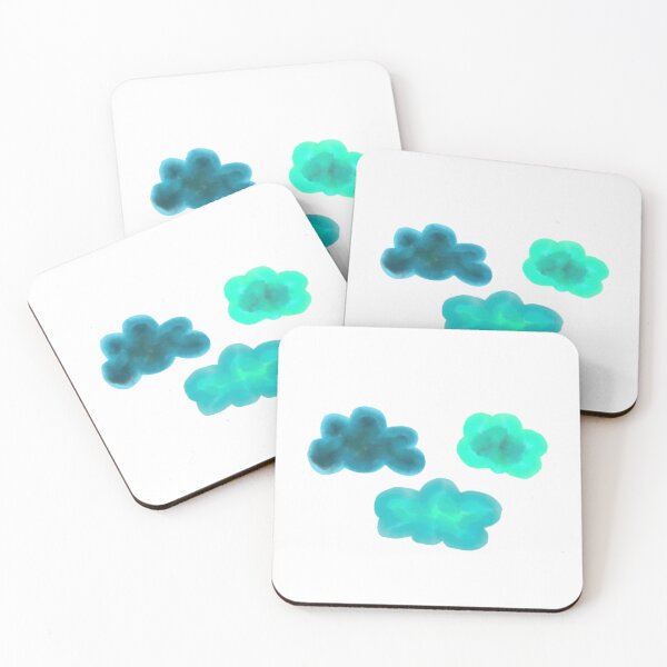 Item preview, Friendly clouds watercolor effect designed and sold by PocketRoom.