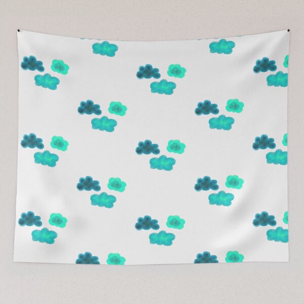 Item preview, Friendly clouds watercolor effect designed and sold by PocketRoom.