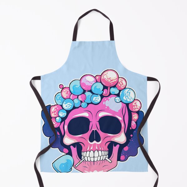Item preview, Colorful Bubblegum Skull Lollipop Pink and Blue Sweets Juicy Spooky Halloween designed and sold by BubbleBone.