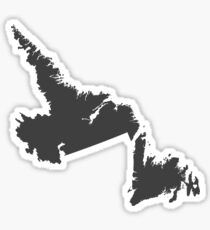 Newfoundland and Labrador Love in Charcoal Sticker