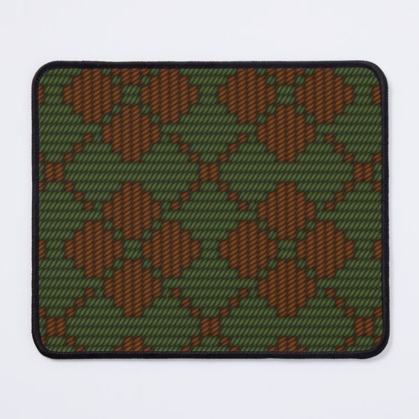 Item preview, Rosette-shaped mosaic in brown and olive colors designed and sold by SplashTastic.