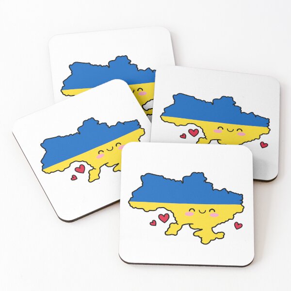 Item preview, Ukraine Flag Map Smile with Love  designed and sold by pixelsparkzone.