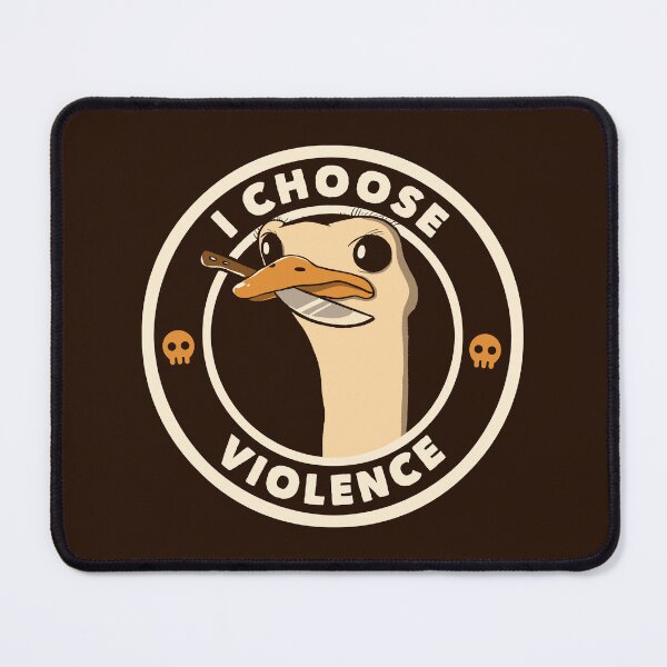 Item preview, I Choose Violence Funny Emu by Tobe Fonseca designed and sold by Tobe Fonseca®.