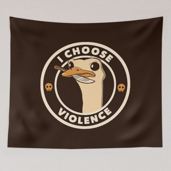 Item preview, I Choose Violence Funny Emu by Tobe Fonseca designed and sold by Tobe Fonseca®.