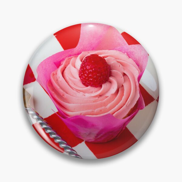 Item preview, Pink Cupcake On Checker Plate With Yellow Mums designed and sold by Garry Gay.