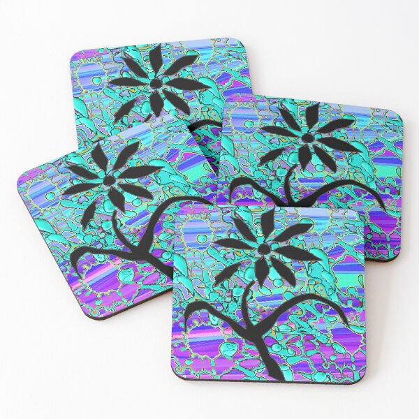 Item preview, purple flower cool cute vintage punk designed and sold by LowEndGraphics.