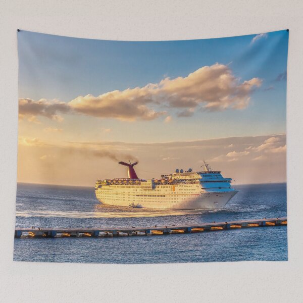 Item preview, A skillful maneuver - cruise ship on the Caribbean Sea designed and sold by Travelways.