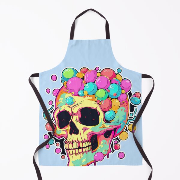 Item preview, Colorful Bubblegum Skull Lollipop Pink and Blue Sweets Juicy Spooky Halloween designed and sold by BubbleBone.