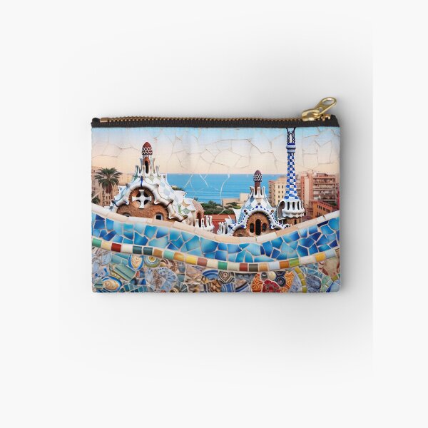 Item preview, Sea view mosaic inspired by Gaudi Park Guell Barcelona Spain designed and sold by LolioGifts.