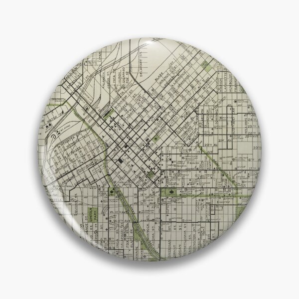Artikelvorschau, Vintage Map of Denver Colorado (1911) entworfen und verkauft von BravuraMedia.
