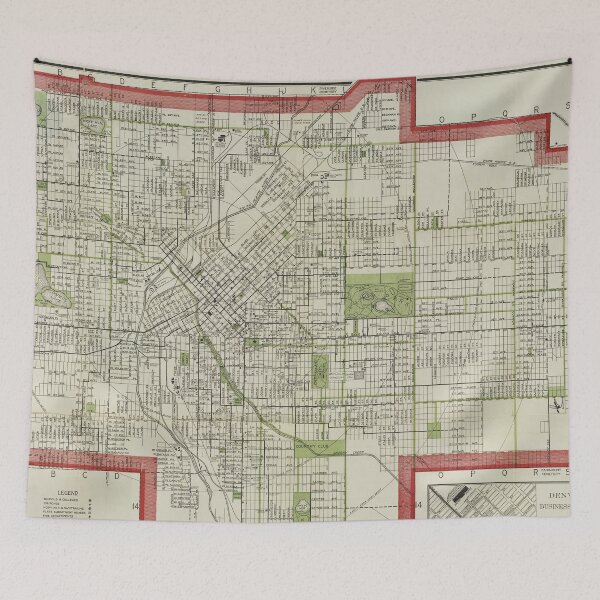 Item preview, Vintage Map of Denver Colorado (1911) designed and sold by BravuraMedia.