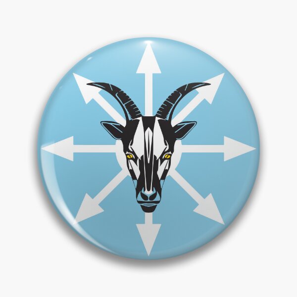 Item preview, Chaos Star Goat - Sky Blue designed and sold by AtithasosTragos.
