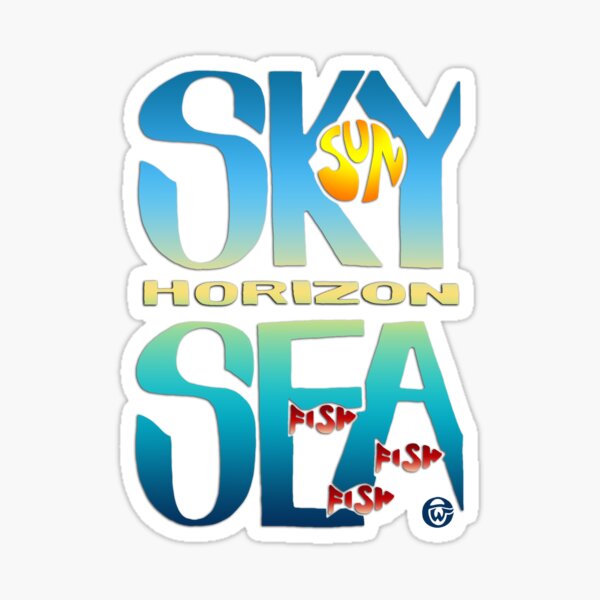 Sky and Sea Sticker