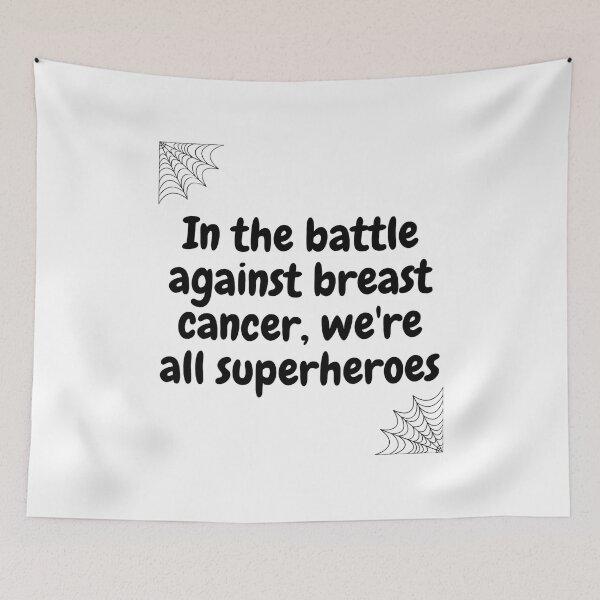 Item preview, Halloween qoutes | In the battle against breast cancer, we're all superheroes. designed and sold by ArtsyElegance4U ⭐⭐⭐⭐⭐.