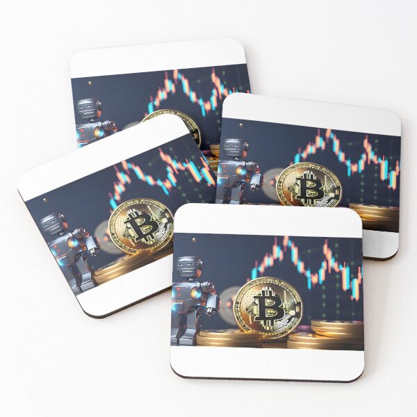 Item preview, "The Happy Bitcoin Robot" designed and sold by koyotestore.